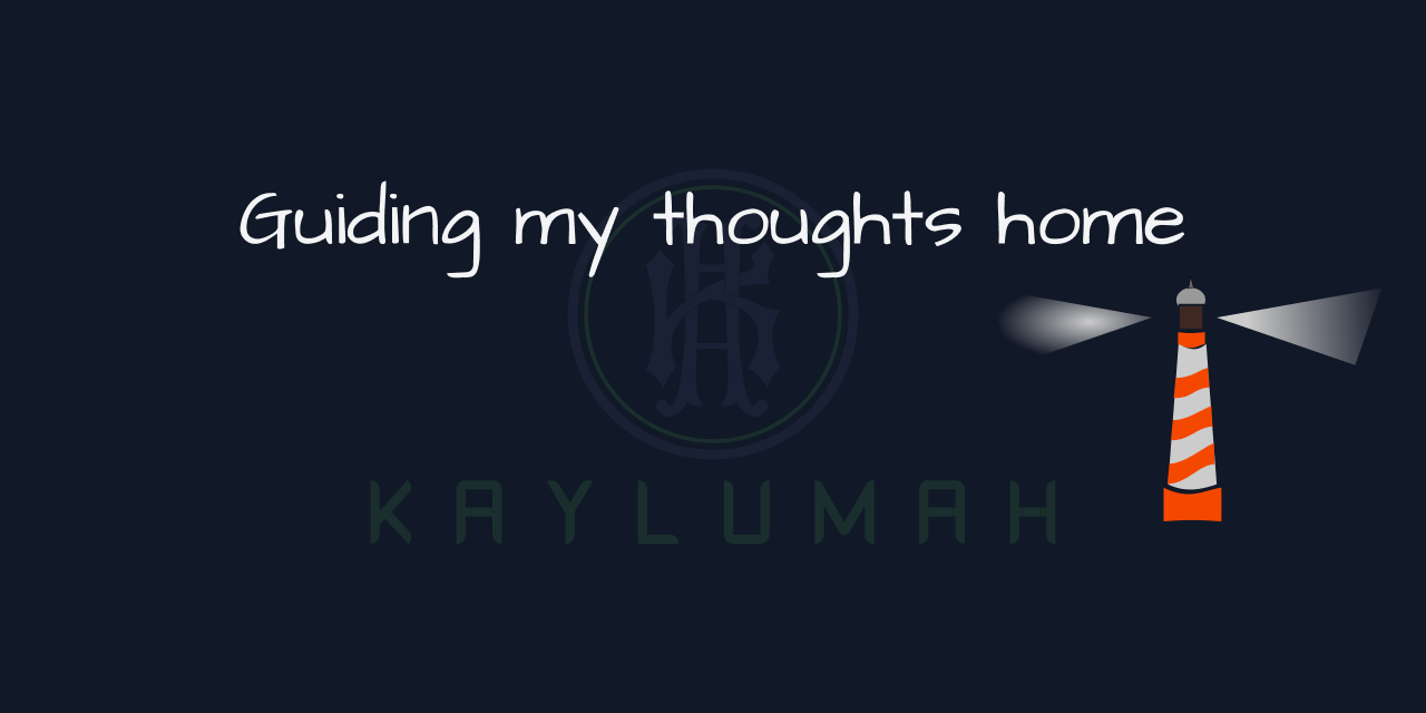 cover for Guiding my thoughts home