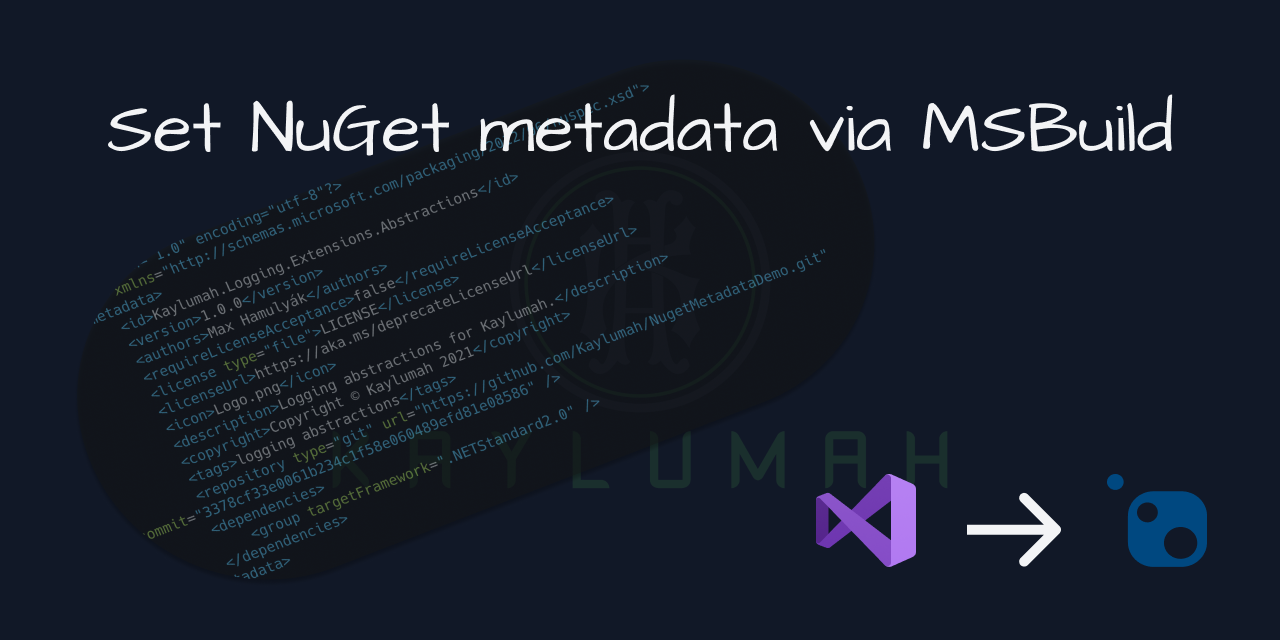 cover for Set NuGet metadata via MSBuild