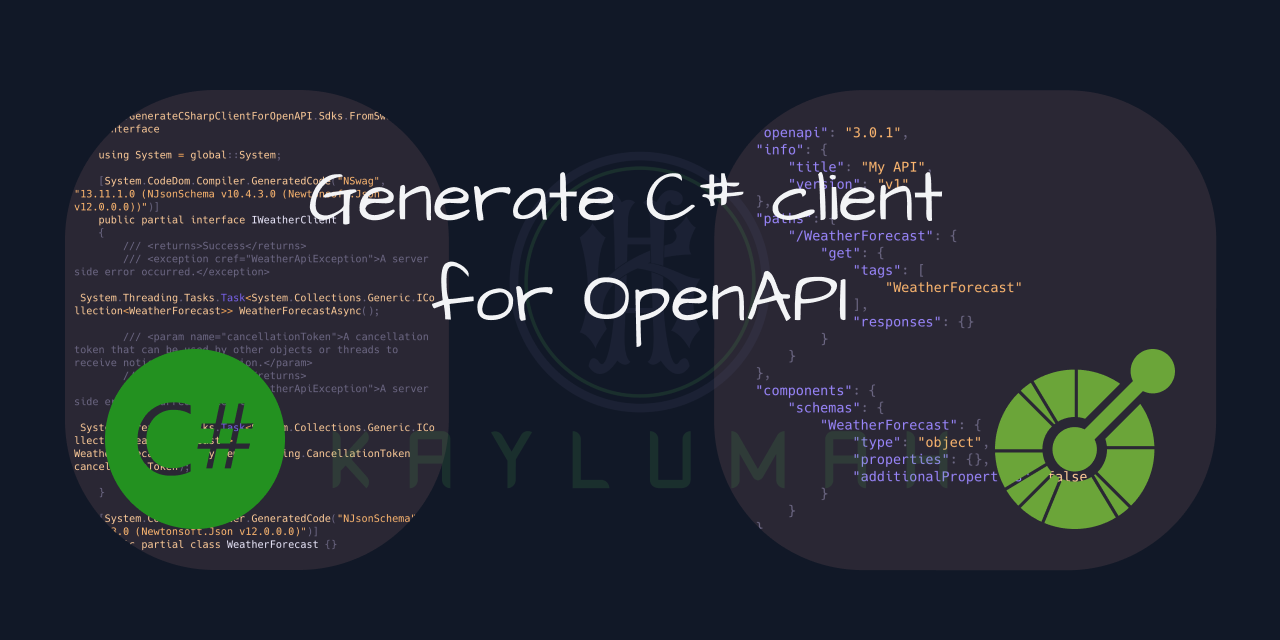 cover for Generate C# client for OpenAPI