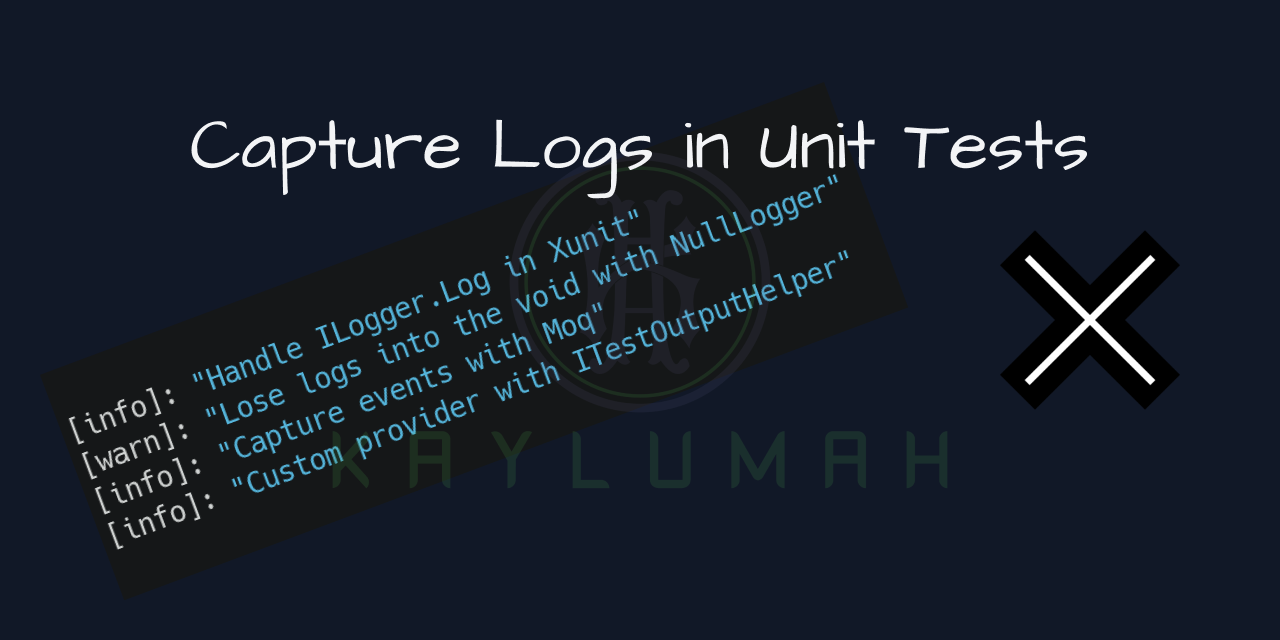 cover for Capture Logs in Unit Tests